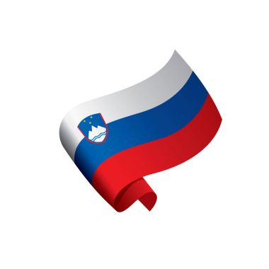 Slovenya bayrağı, vektör çizim