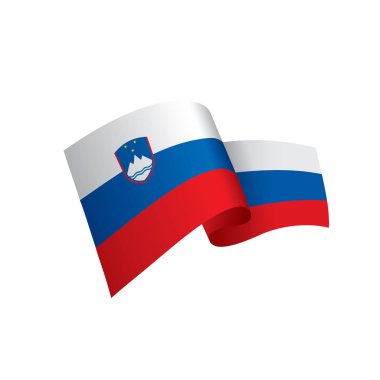 Slovenya bayrağı, vektör çizim