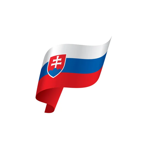 Slovakien flagga, vektor illustration — Stock vektor