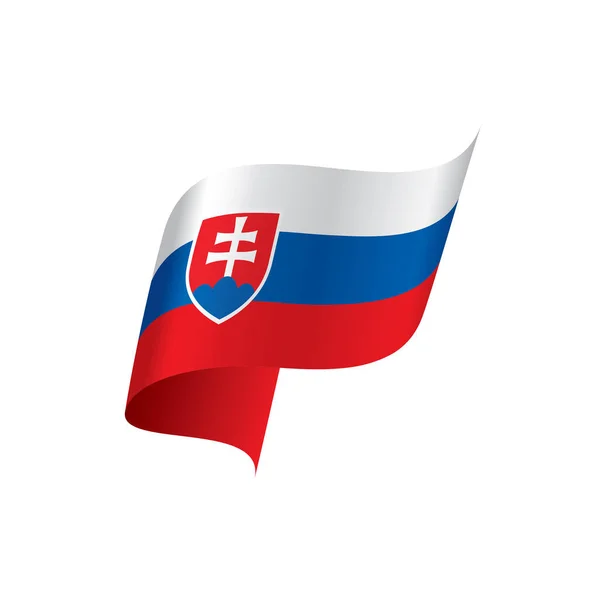 Slovakien flagga, vektor illustration — Stock vektor