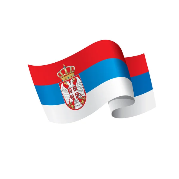 Serbia flag, vector illustration — Stock Vector