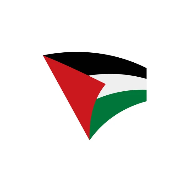 Bandeira da Palestina, ilustração vetorial — Vetor de Stock