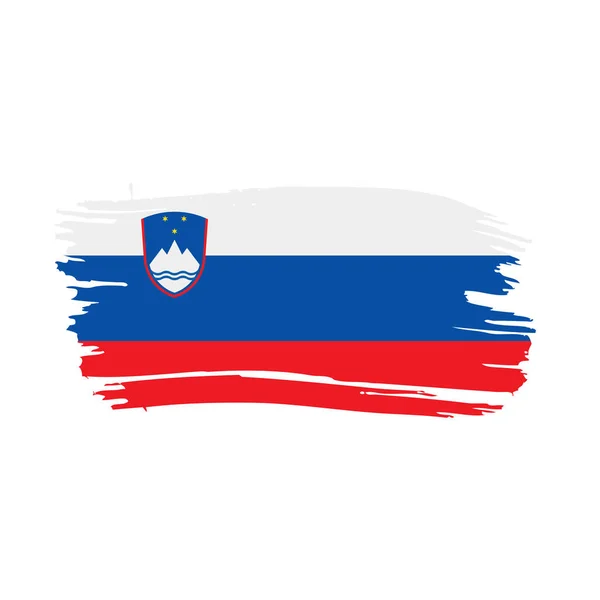 Bandera de Eslovenia, ilustración vectorial — Archivo Imágenes Vectoriales