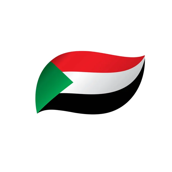 Sudan bayrağı, vektör illüstrasyonu — Stok Vektör