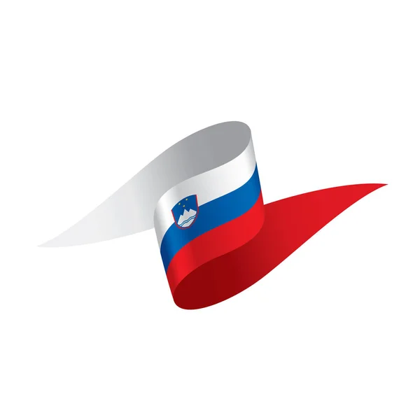 Szlovén zászló, vektoros illusztráció — Stock Vector