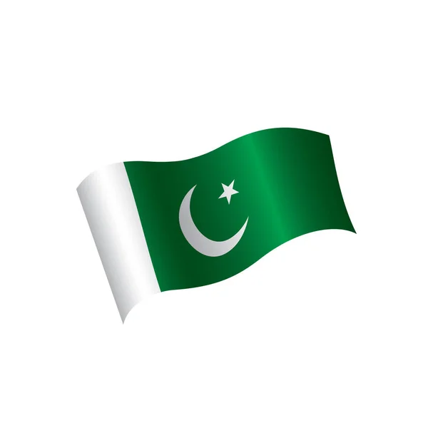 Vlag van Pakistan, vectorillustratie — Stockvector