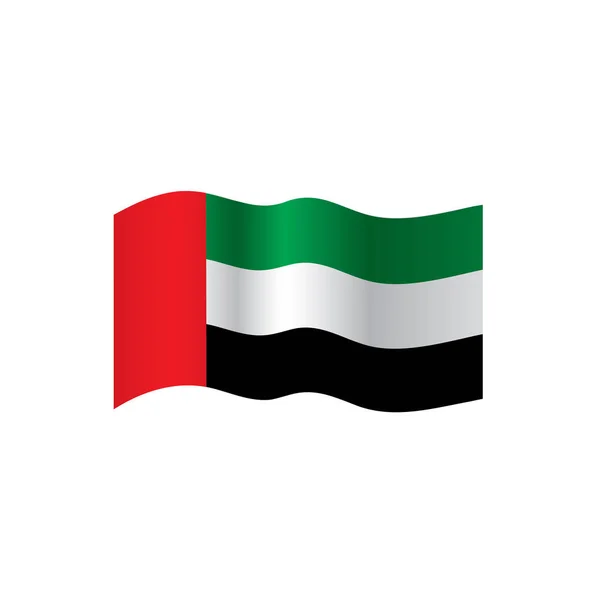联合的阿拉伯联合酋长国旗帜，矢量图 — 图库矢量图片