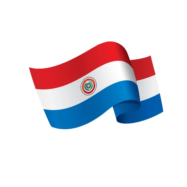 Paraguay flagga, vektorillustration — Stock vektor