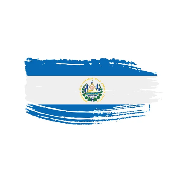 Salvador flagga, vektorillustration — Stock vektor