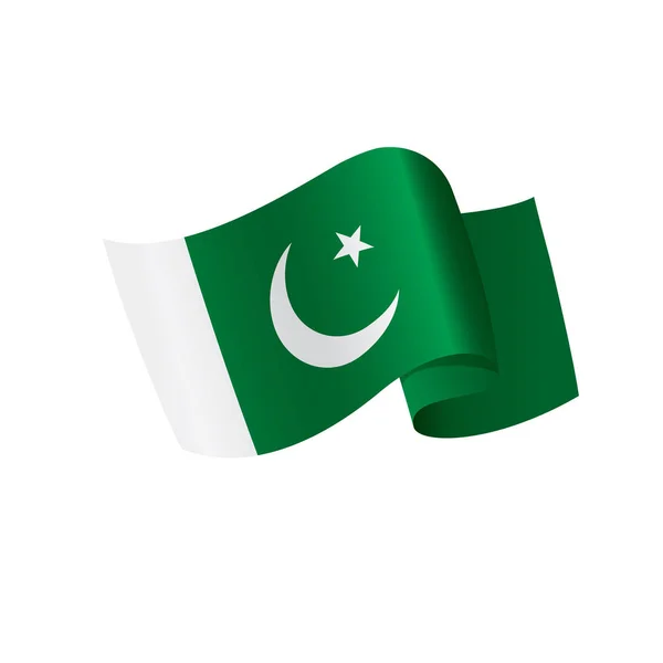 Pakistan flagga, vektorillustration — Stock vektor