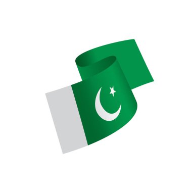 Pakistan bayrağı, vektör çizim