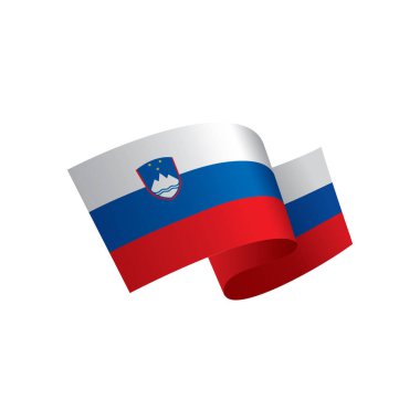 Slovenya bayrağı, vektör çizim