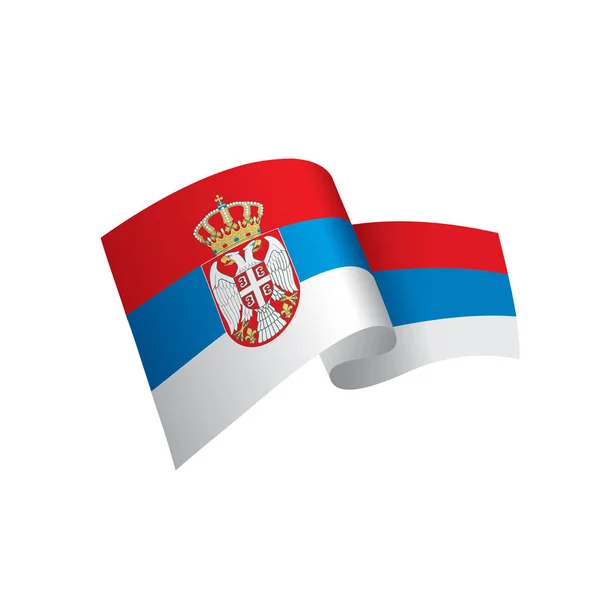 Serbia flag, vector illustration — Stock Vector