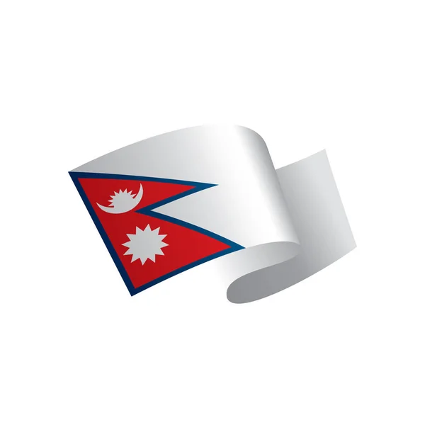 Nepal flag, vector illustration — Stock Vector