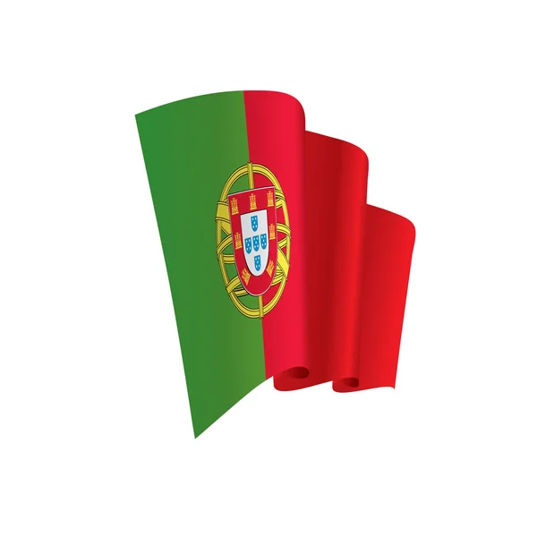 Portugal flag, vector illustration — Stock Vector