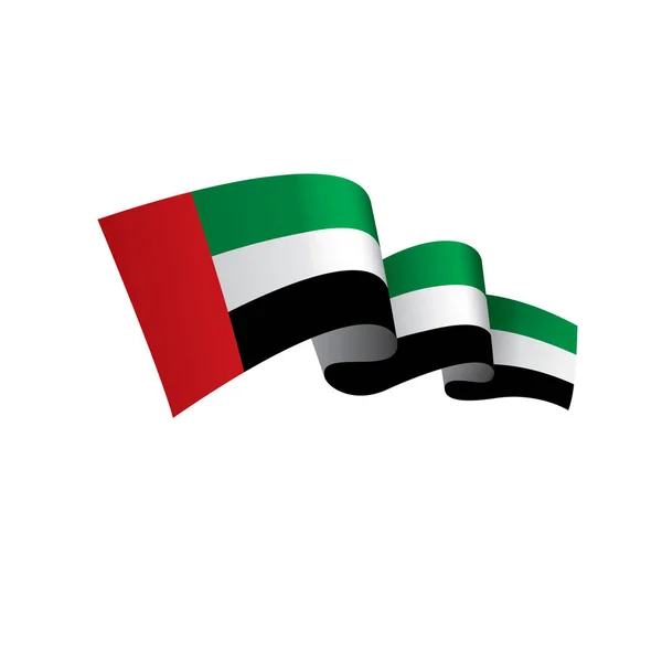 Bandera de los Emiratos Árabes Unidos, ilustración vectorial — Vector de stock