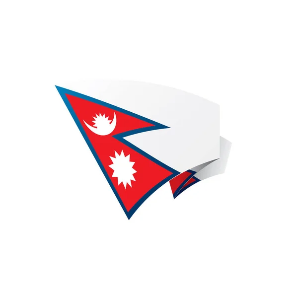 Nepal flag, vector illustration — Stock Vector