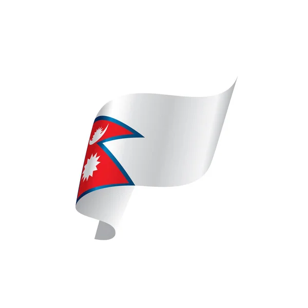 Bandera de Nepal, ilustración vectorial — Archivo Imágenes Vectoriales