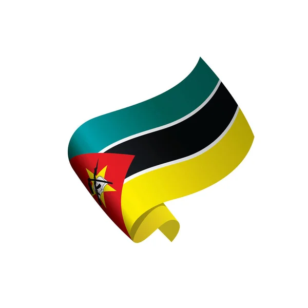 Bandiera del Mozambico, illustrazione vettoriale — Vettoriale Stock