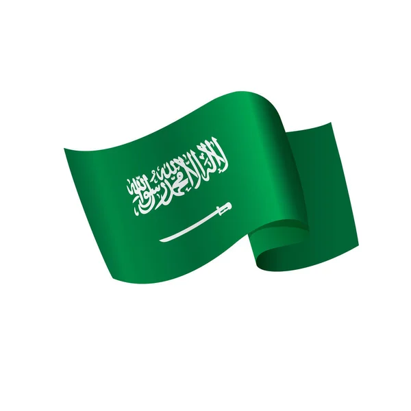 Bandera de Arabia Saudita, ilustración vectorial — Vector de stock