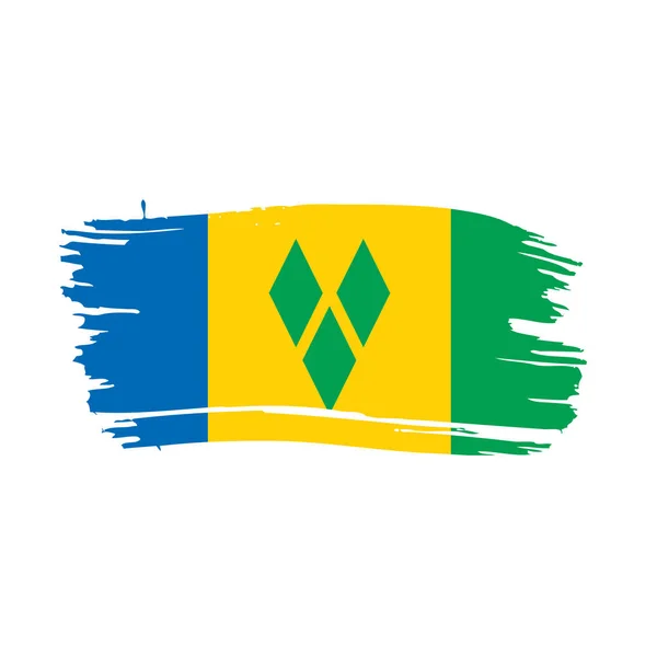 Saint Vincent en de Grenadines vlag — Stockvector