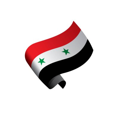 Suriye bayrağı, vektör illüstrasyonu