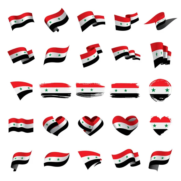 Szíria zászló, vektor illusztráció — Stock Vector
