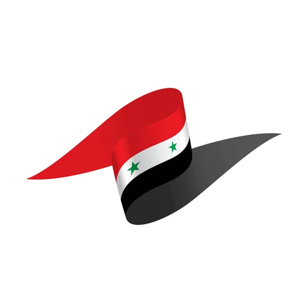 Drapeau de Syrie, illustration vectorielle — Image vectorielle