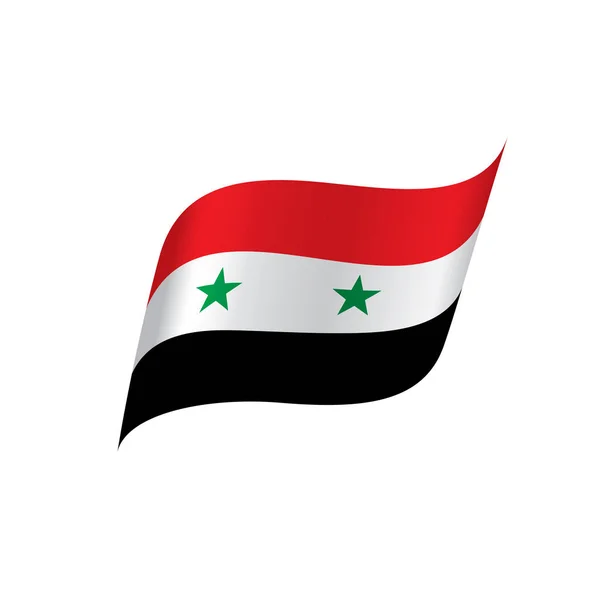シリアの旗ベクトルイラスト — ストックベクタ