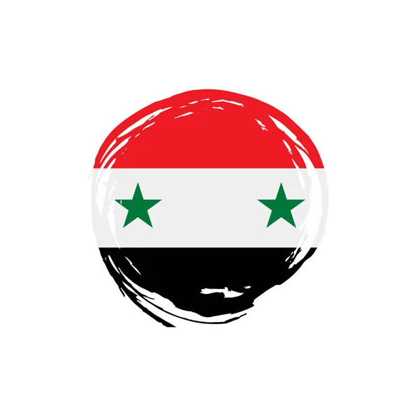 Síria bandeira, ilustração vetorial — Vetor de Stock