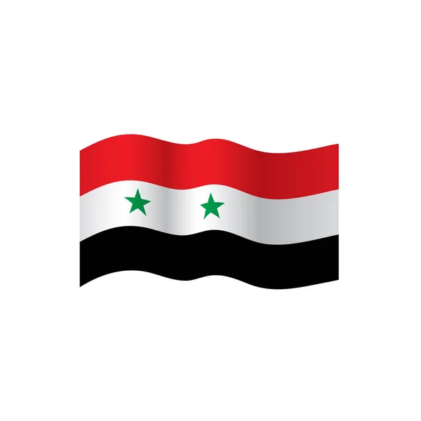Syrien flagga, vektor illustration — Stock vektor