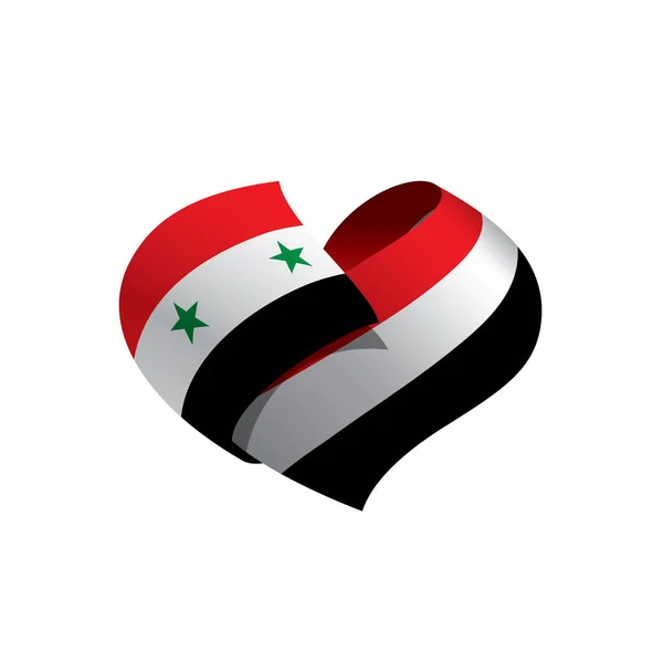 Drapeau de Syrie, illustration vectorielle — Image vectorielle