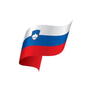 Slovenya bayrağı, vektör çizim