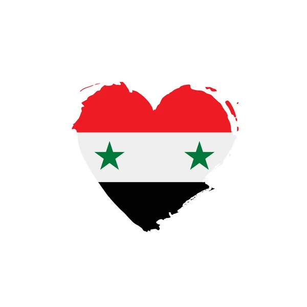 Drapeau de Syrie, illustration vectorielle — Image vectorielle