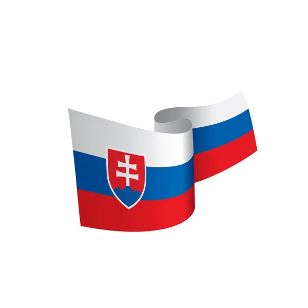 Slovakien flagga, vektor illustration — Stock vektor