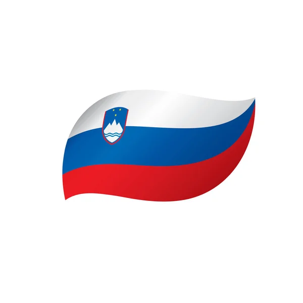 Slovenien flagga, vektorillustration — Stock vektor