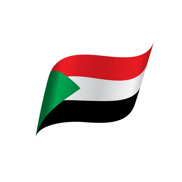 Sudan bandera, ilustración vectorial — Archivo Imágenes Vectoriales