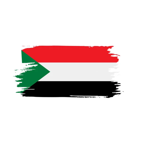 Sudan flag, vektorillustration — Stockvektor