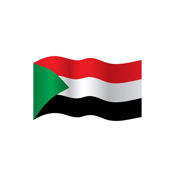 Vector illustration 의 sudan flag — 스톡 벡터