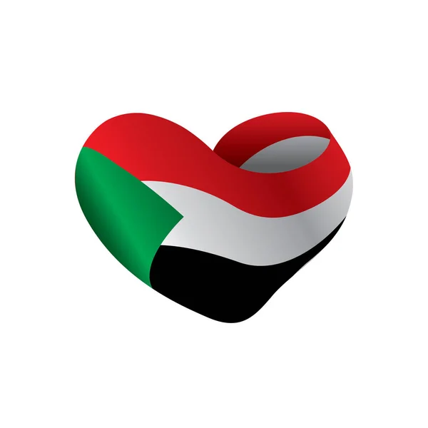 Vector illustration 의 sudan flag — 스톡 벡터