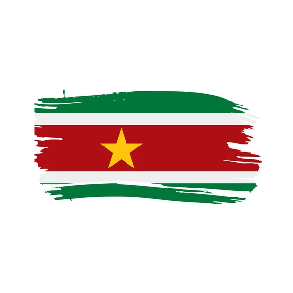 Bandera de Surinam, ilustración vectorial — Vector de stock