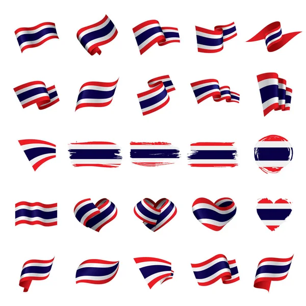 Thailändische Flagge, Vektorillustration — Stockvektor