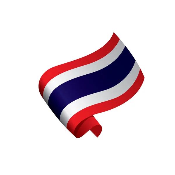 Bandera de Tailandia, vector de ilustración — Vector de stock