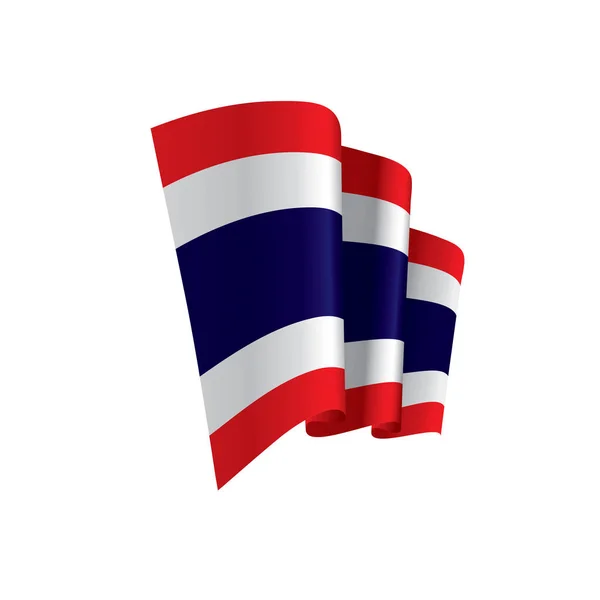 Tayland bayrağı, vektör çizim — Stok Vektör