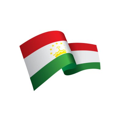 Tacikistan bayrağı, vektör çizim