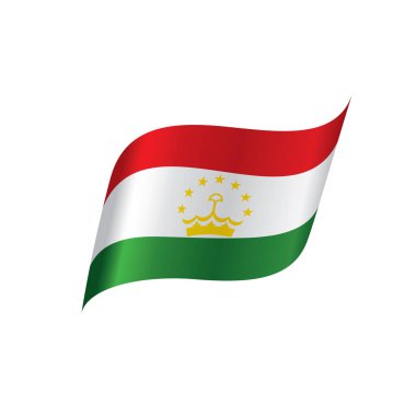 Tacikistan bayrağı, vektör çizim