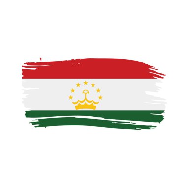 Tacikistan bayrağı, vektör çizim