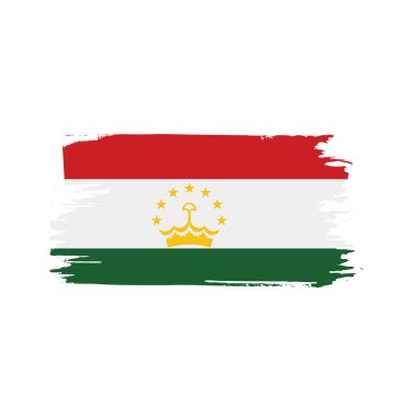 Tacikistan bayrağı, vektör çizim