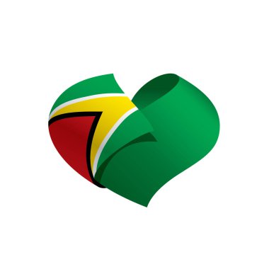 Guyana bayrak, vektör çizim