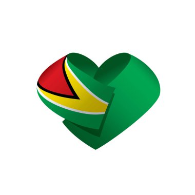 Guyana bayrak, vektör çizim